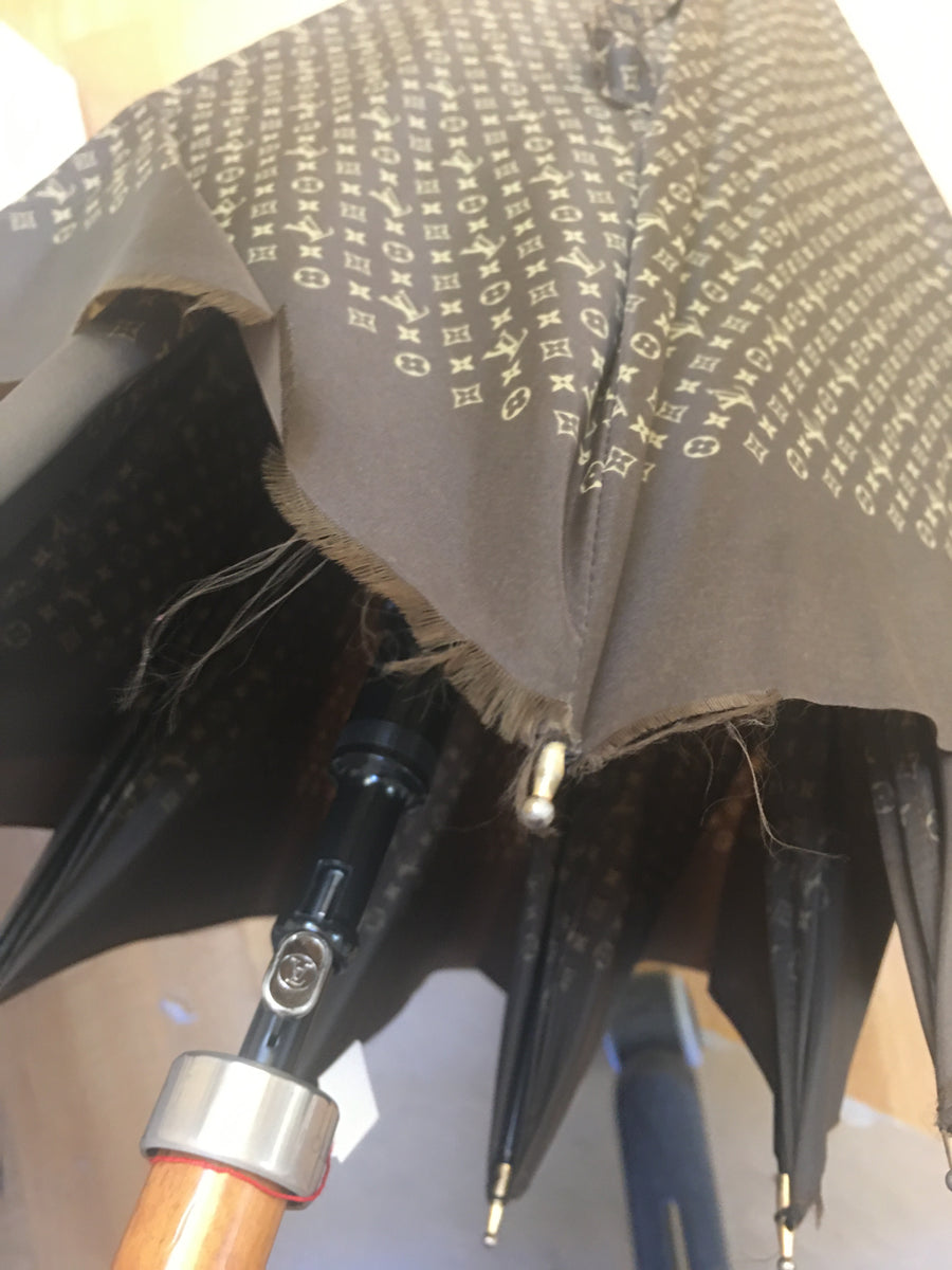 Original Vintage Louis Vuitton Umbrella Parasol Brown Monogram France