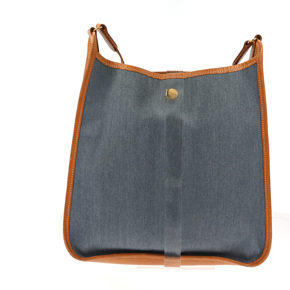 Hermès Vespa Shoulder Bag in Blue Denim/Jeans – Fancy Lux