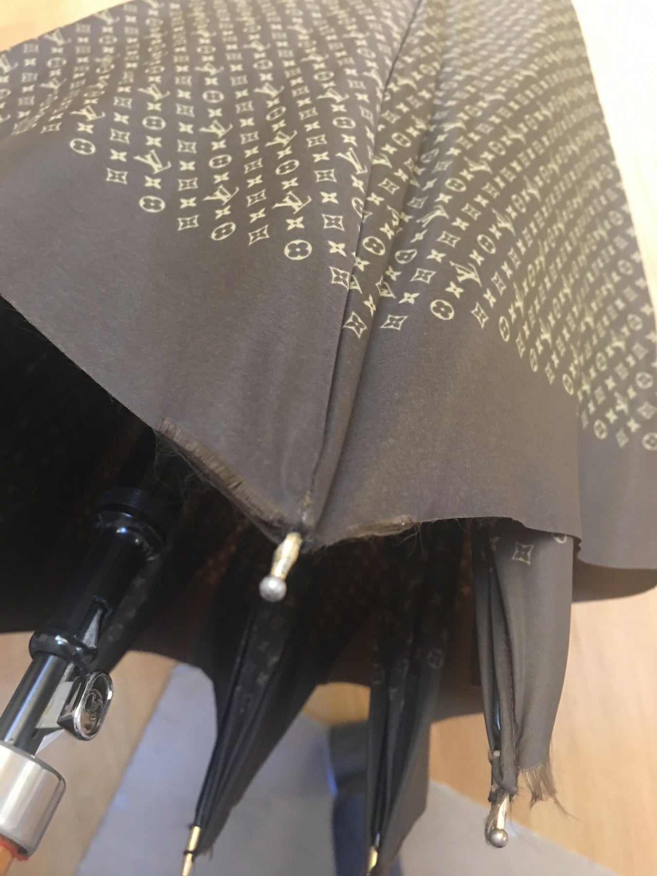 LV Monogram Folding Umbrella Brown - Clothingta