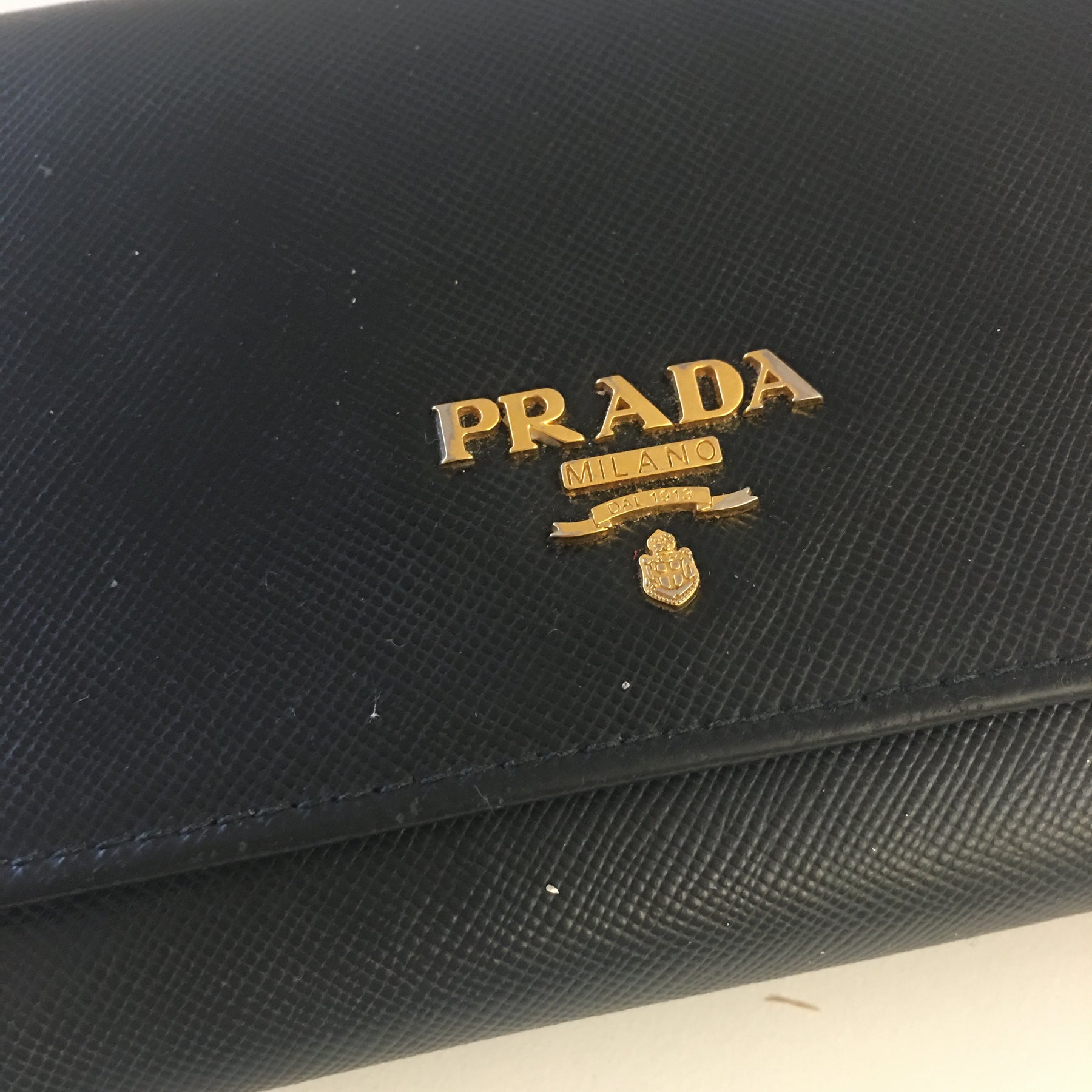 Prada Pochette in Black Leather – Fancy Lux