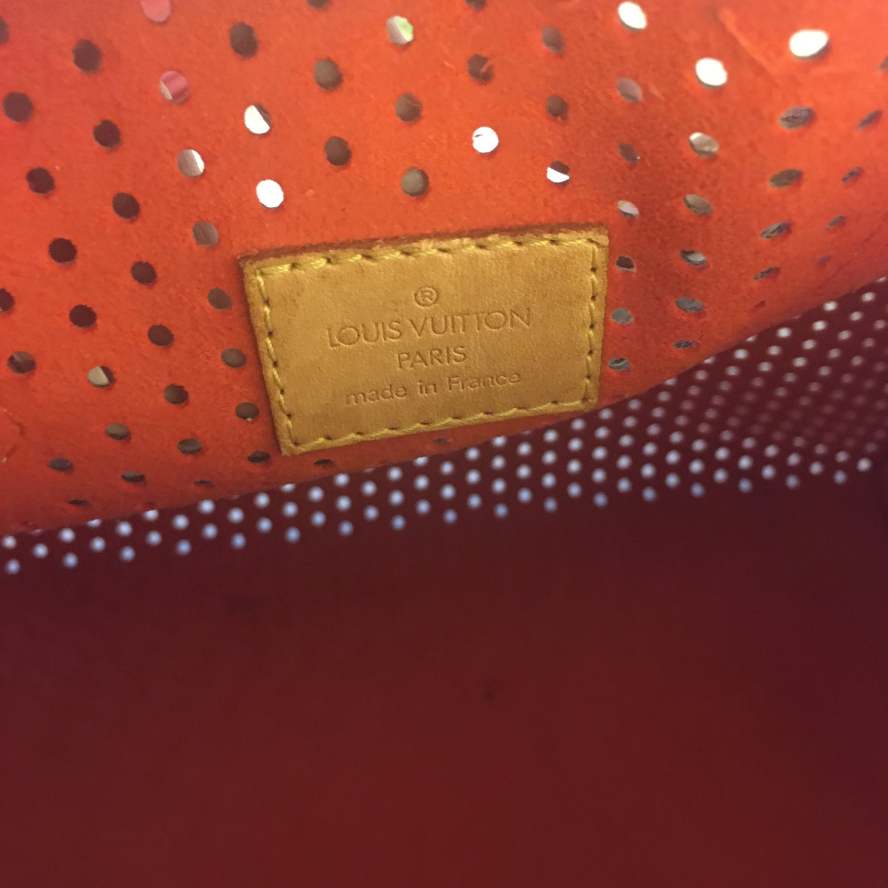 Limited Edition Louis Vuitton Orange Monogram Perforated Speedy 30 Han –  Fancy Lux