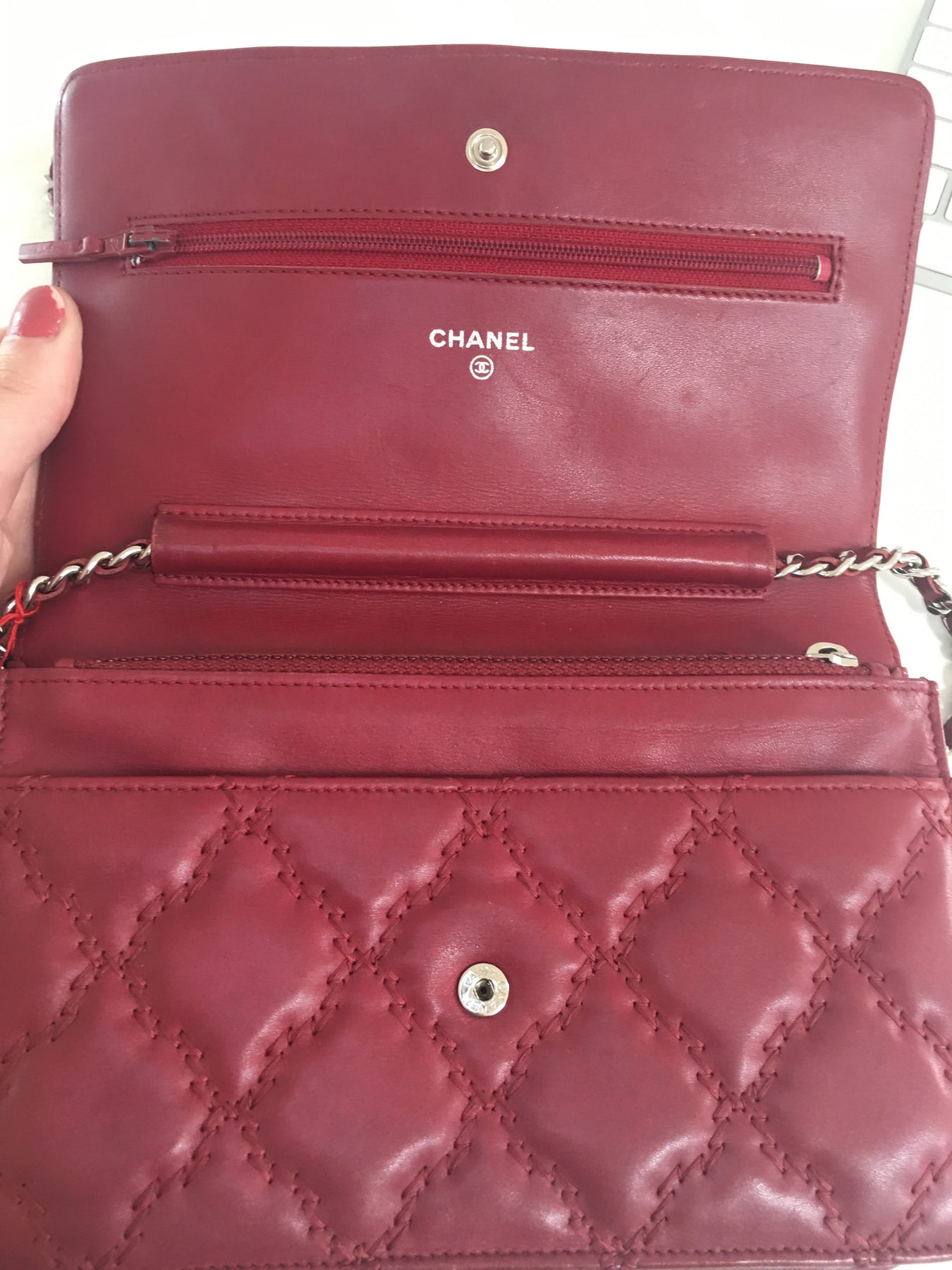 Chanel WOC Pink Patent Leather