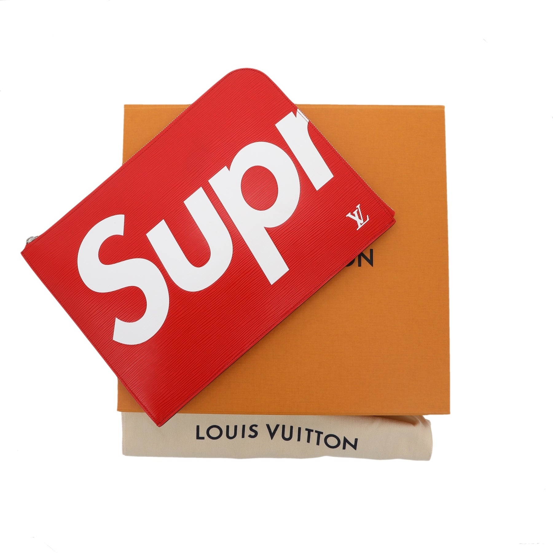 Louis Vuitton, Supreme Black Epi Pochette Jour