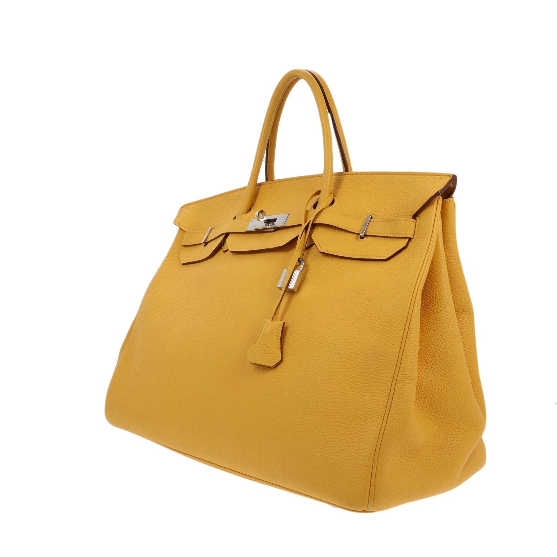 Birkin 40 leather handbag Hermès Orange in Leather - 33563300