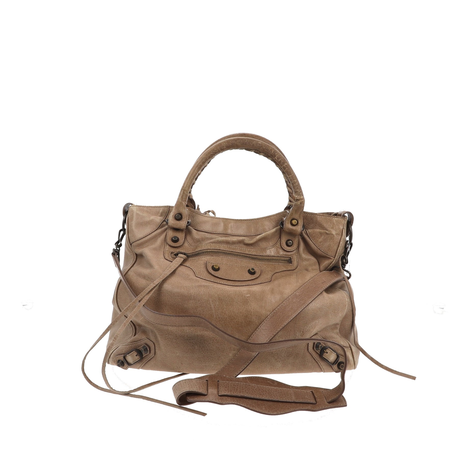 Opstå lejlighed ovn Balenciaga Velo Handbag in Brown Leather – Fancy Lux