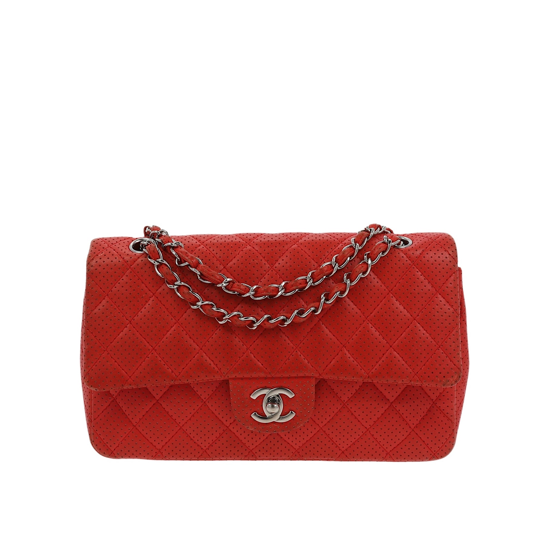 Timeless/classique leather crossbody bag Chanel Red in Leather