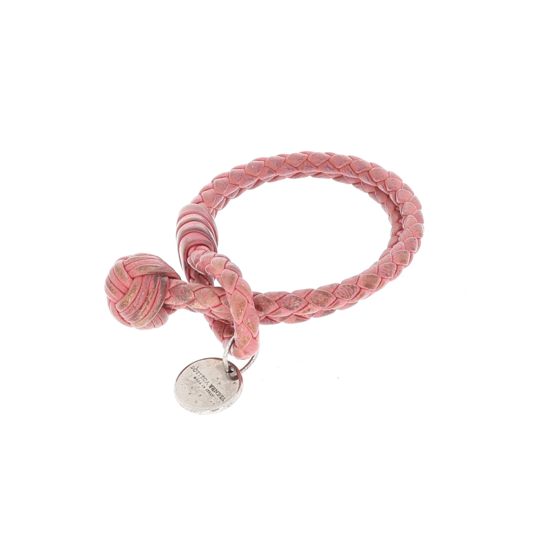 Bottega Veneta Nodini Bracelet in Pink Leather – Fancy Lux