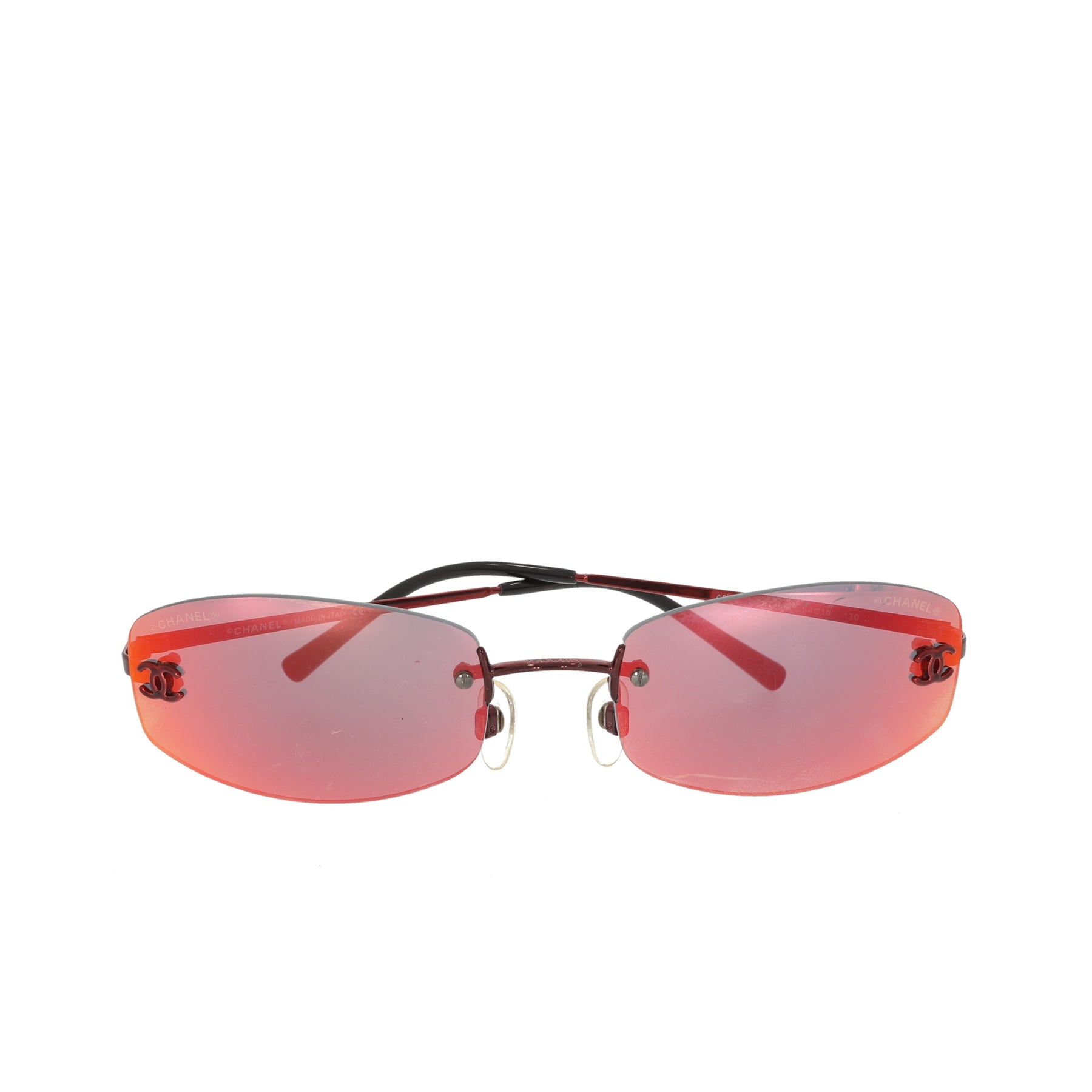 Chanel Glasses in Red Metal – Fancy Lux