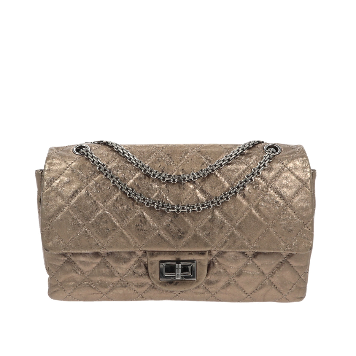 Chanel 2.55 Shoulder Bag in Metallic Leather – Fancy Lux