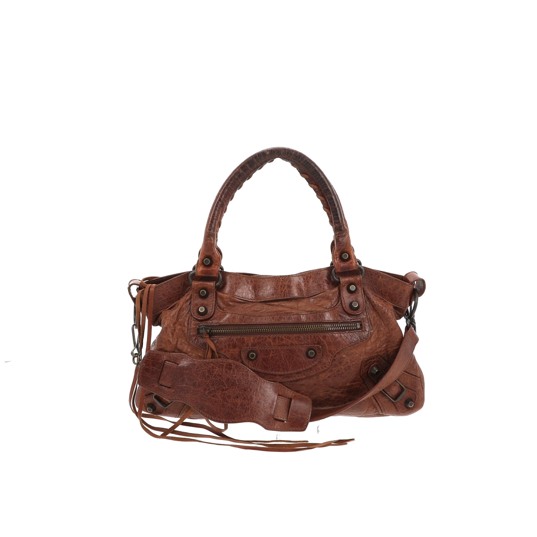 Balenciaga First Handbag in Leather Fancy Lux