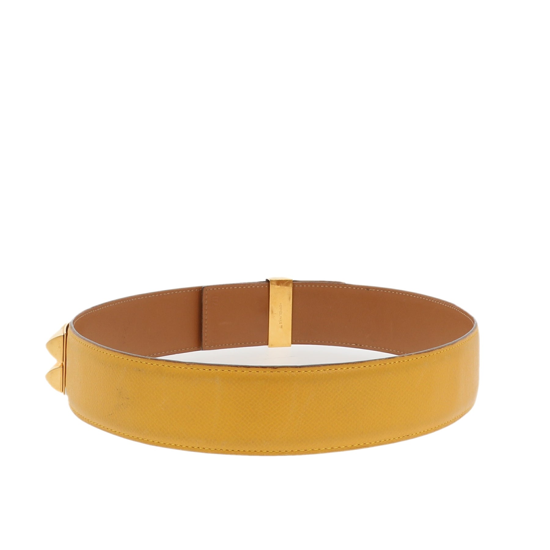 Hermès Collier De Chien Belt 70 Epsom Gold Leather with Gold Hardware –  Luxury GoRound