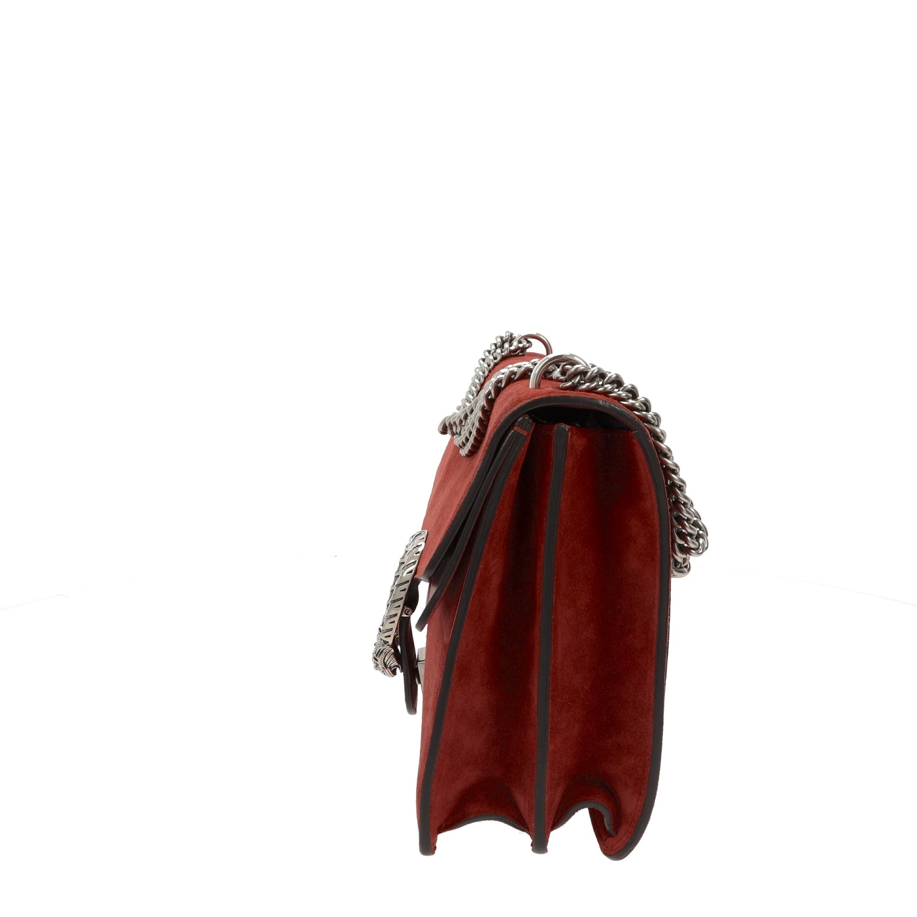 Gucci Dionysus Leather Mini Chain Bag Dark red ref.223821 - Joli