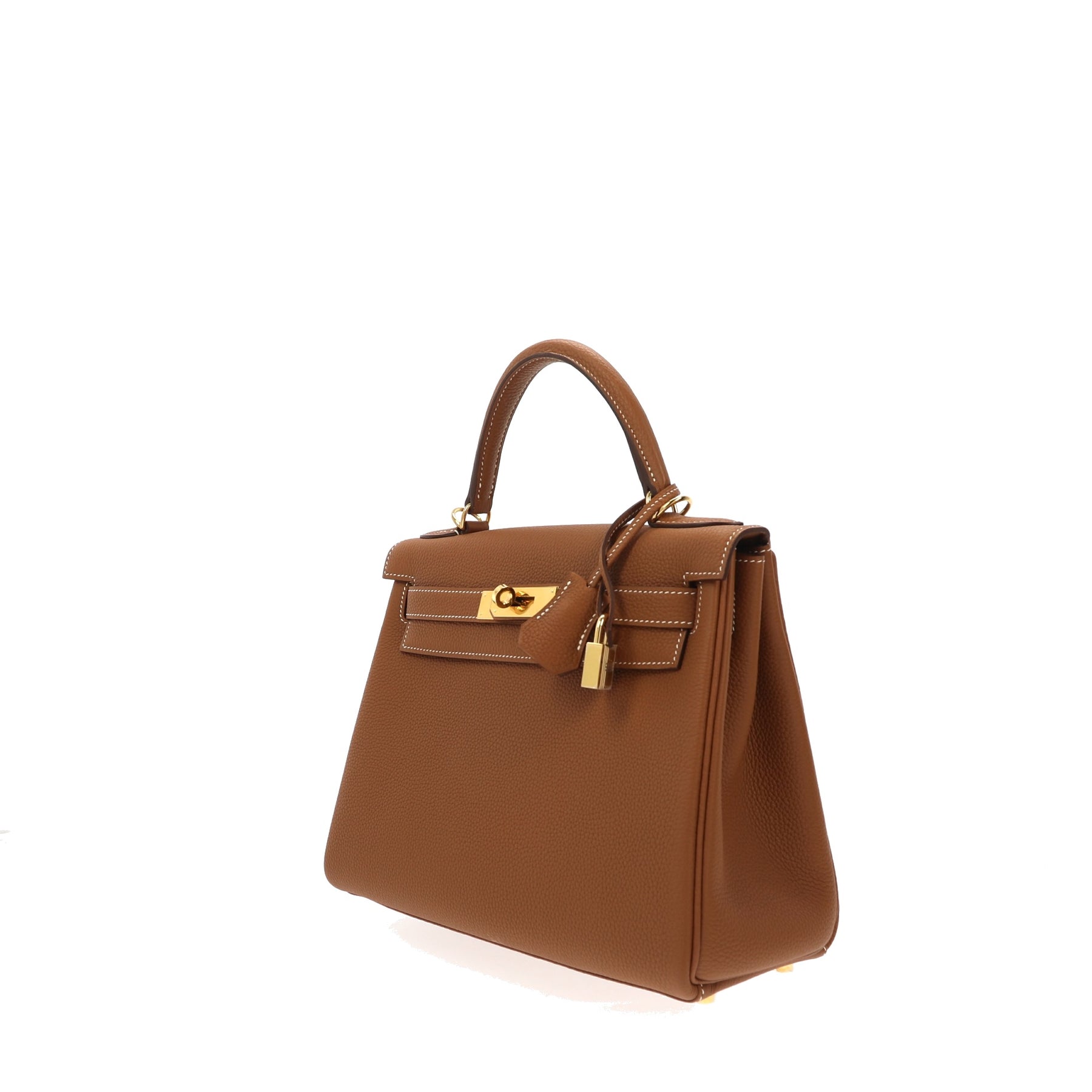 Kelly 25 leather handbag Hermès Pink in Leather - 32542704