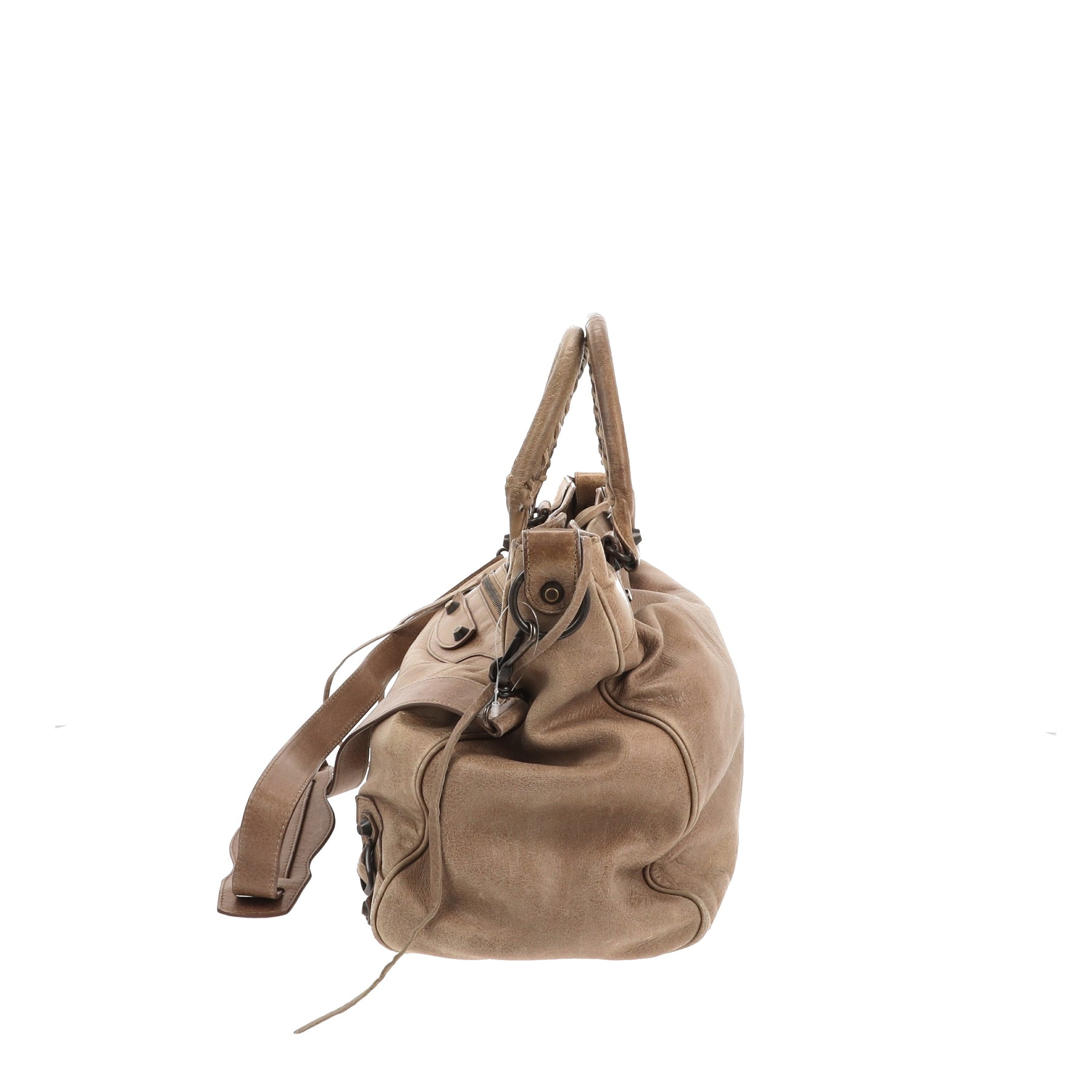 Balenciaga Velo Handbag in Brown Leather Fancy Lux
