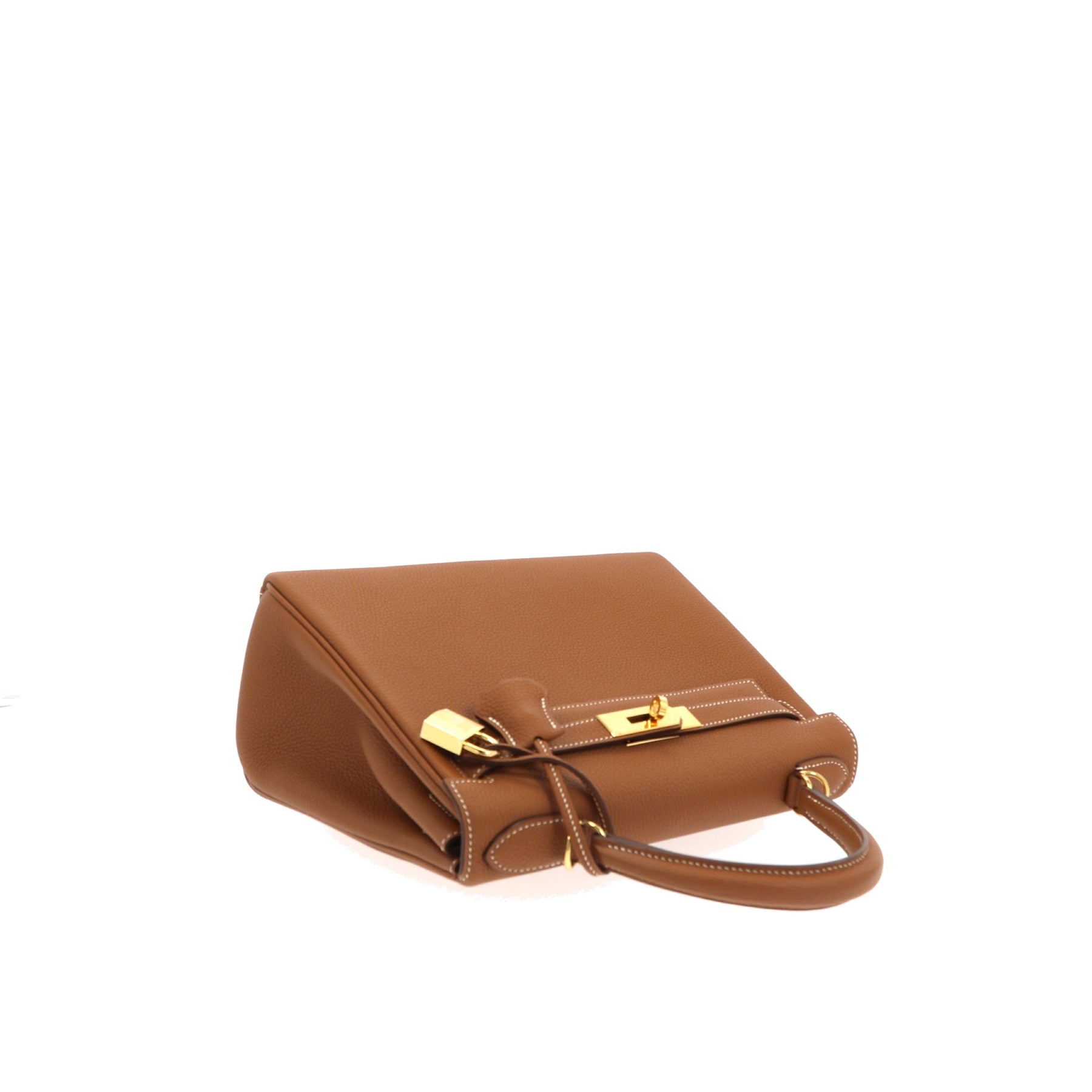 Kelly 25 leather handbag Hermès Beige in Leather - 32352023