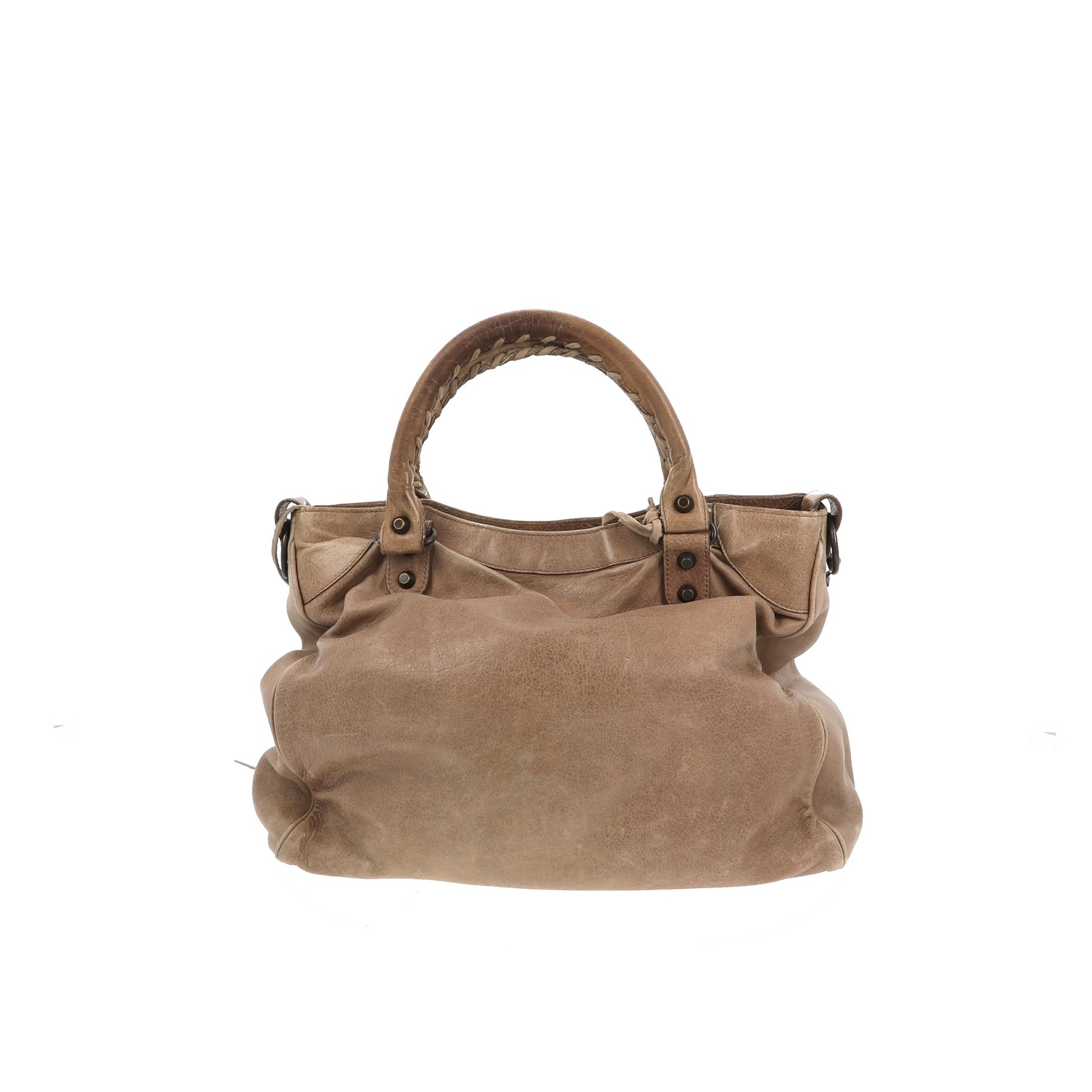 Balenciaga Velo Handbag in Brown Leather Fancy Lux