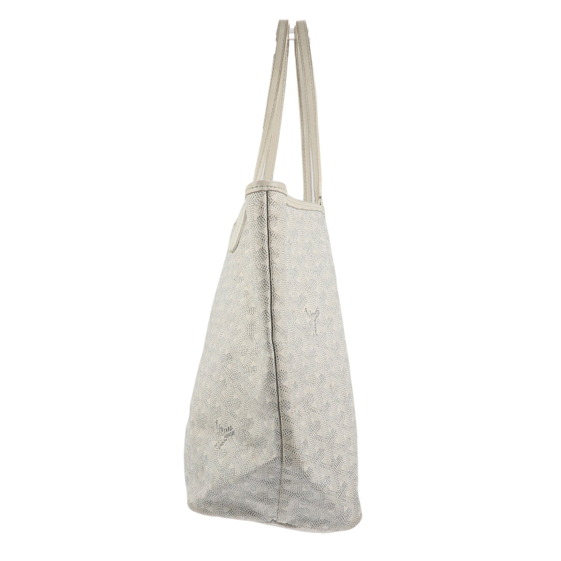 Goyard Saint Louis Shoulder Bag in White Canvas – Fancy Lux