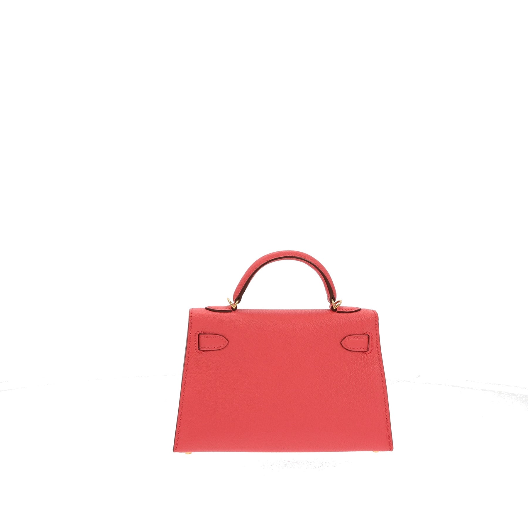 Kelly mini leather mini bag Hermès Pink in Leather - 31578398