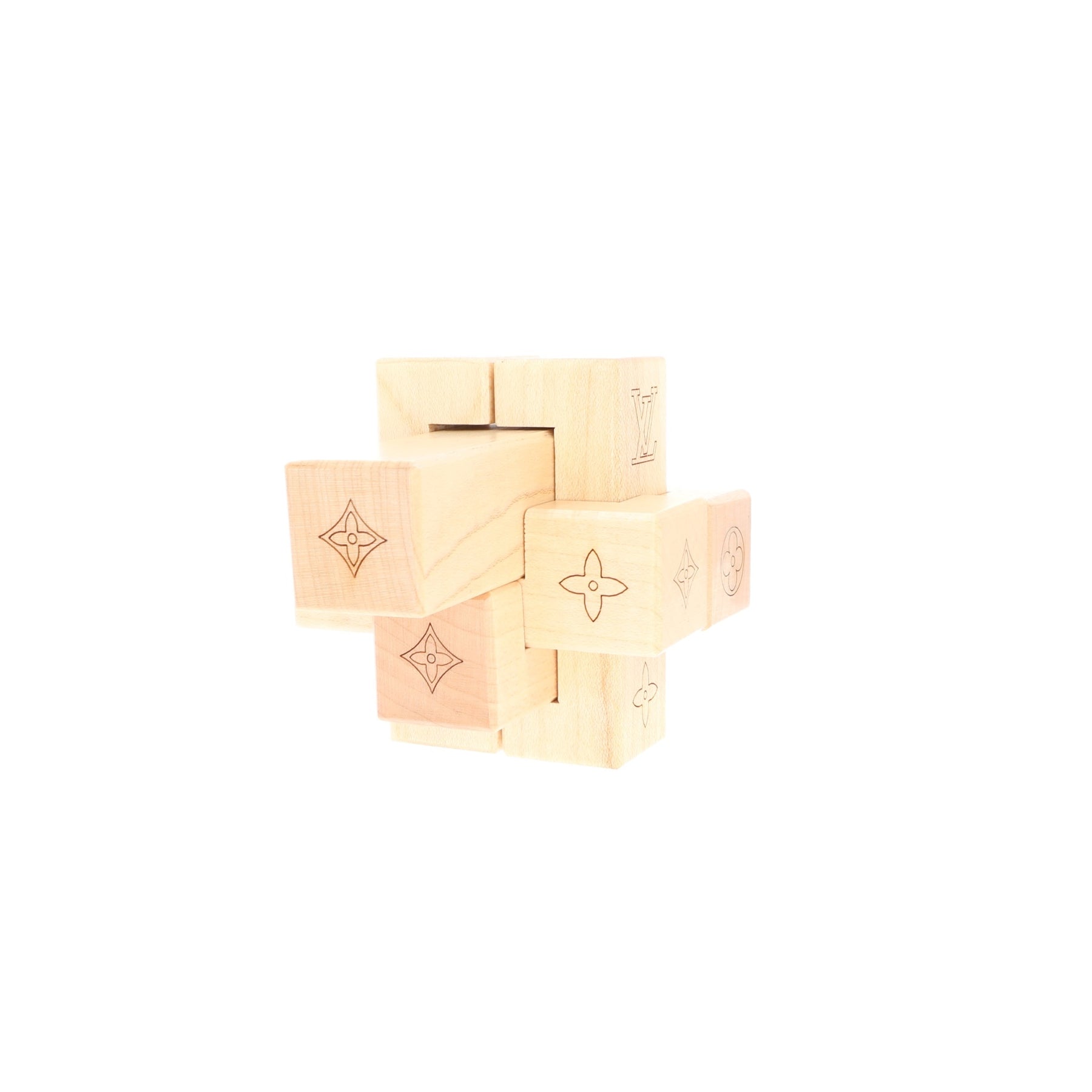 LOUIS VUITTON Le Pateki Wood Puzzles Logo VIP Gift Item with Box