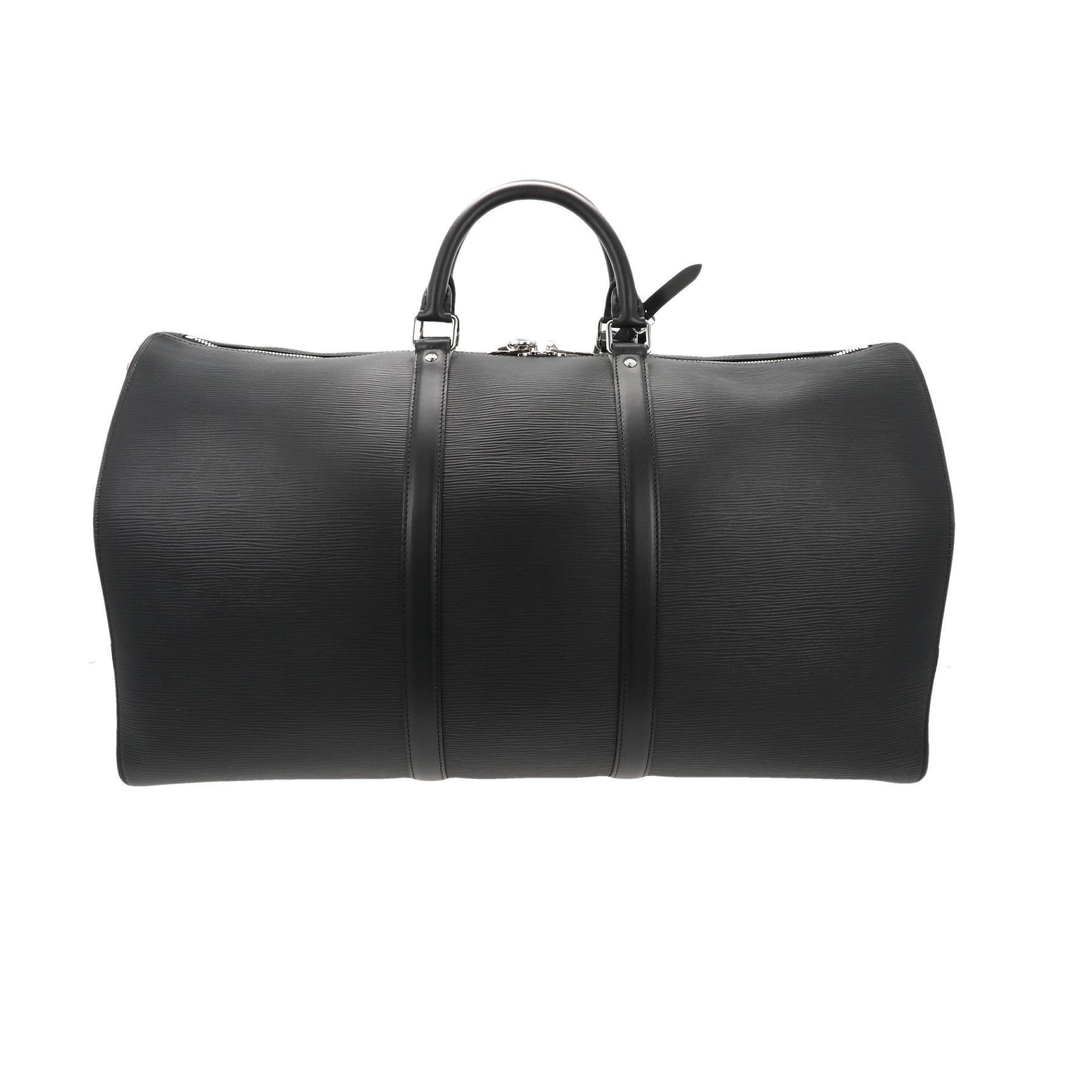 Louis Vuitton Keepall Black Epi Leather Travel Bag
