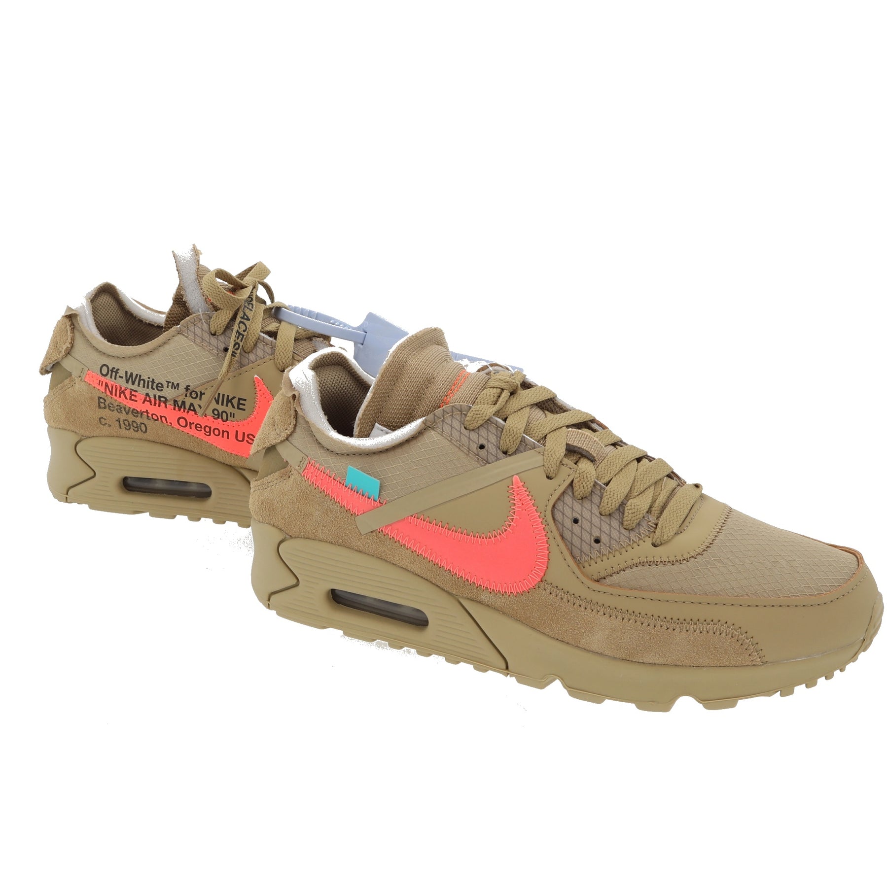Nike X Off-White The 10: Air Max 90 Off-White/Desert Ore Sneakers -  Farfetch
