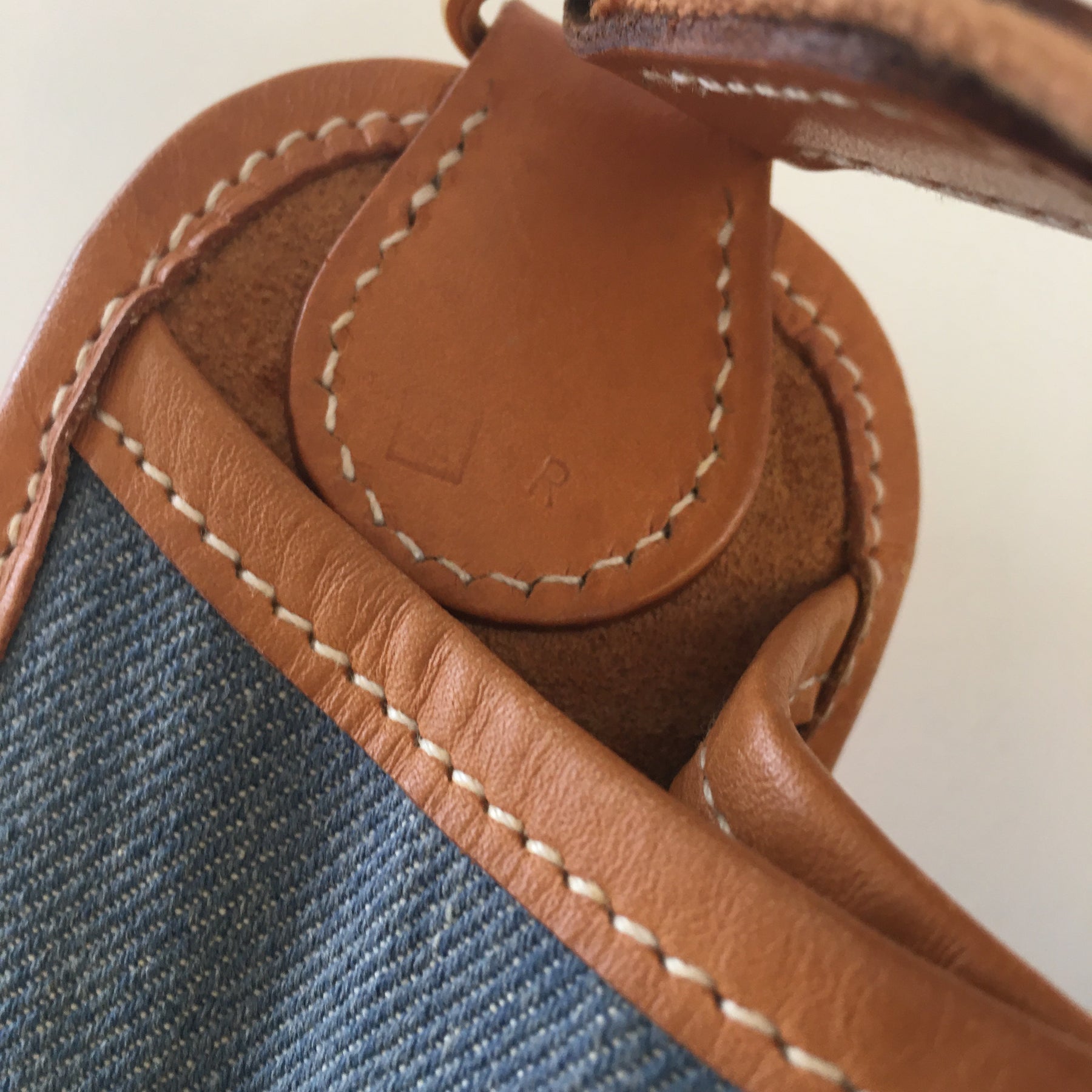 Hermès Vespa Shoulder Bag in Blue Denim/Jeans – Fancy Lux