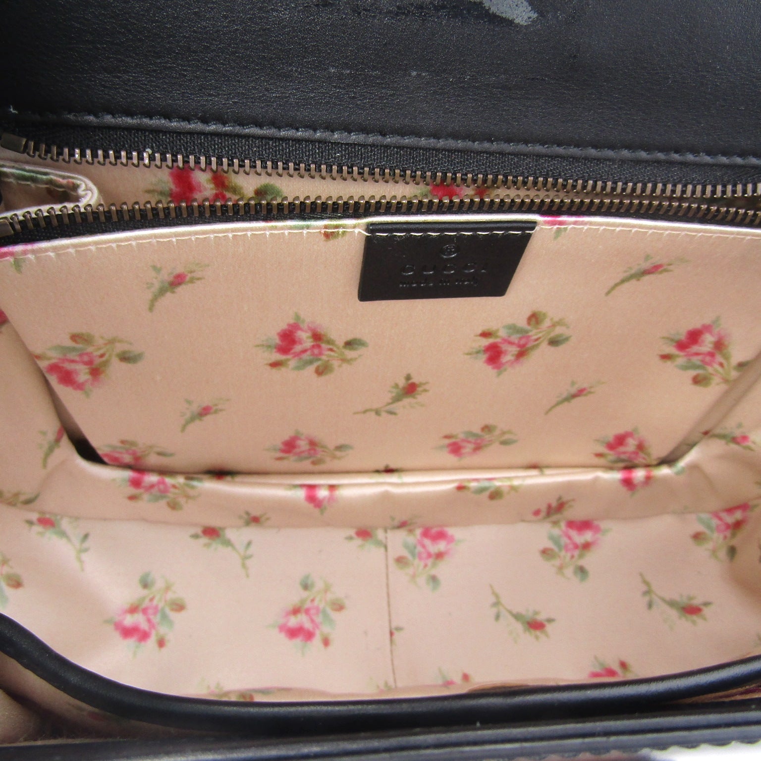 Bamboo calfskin handbag Gucci Black in Pony-style calfskin - 35398986