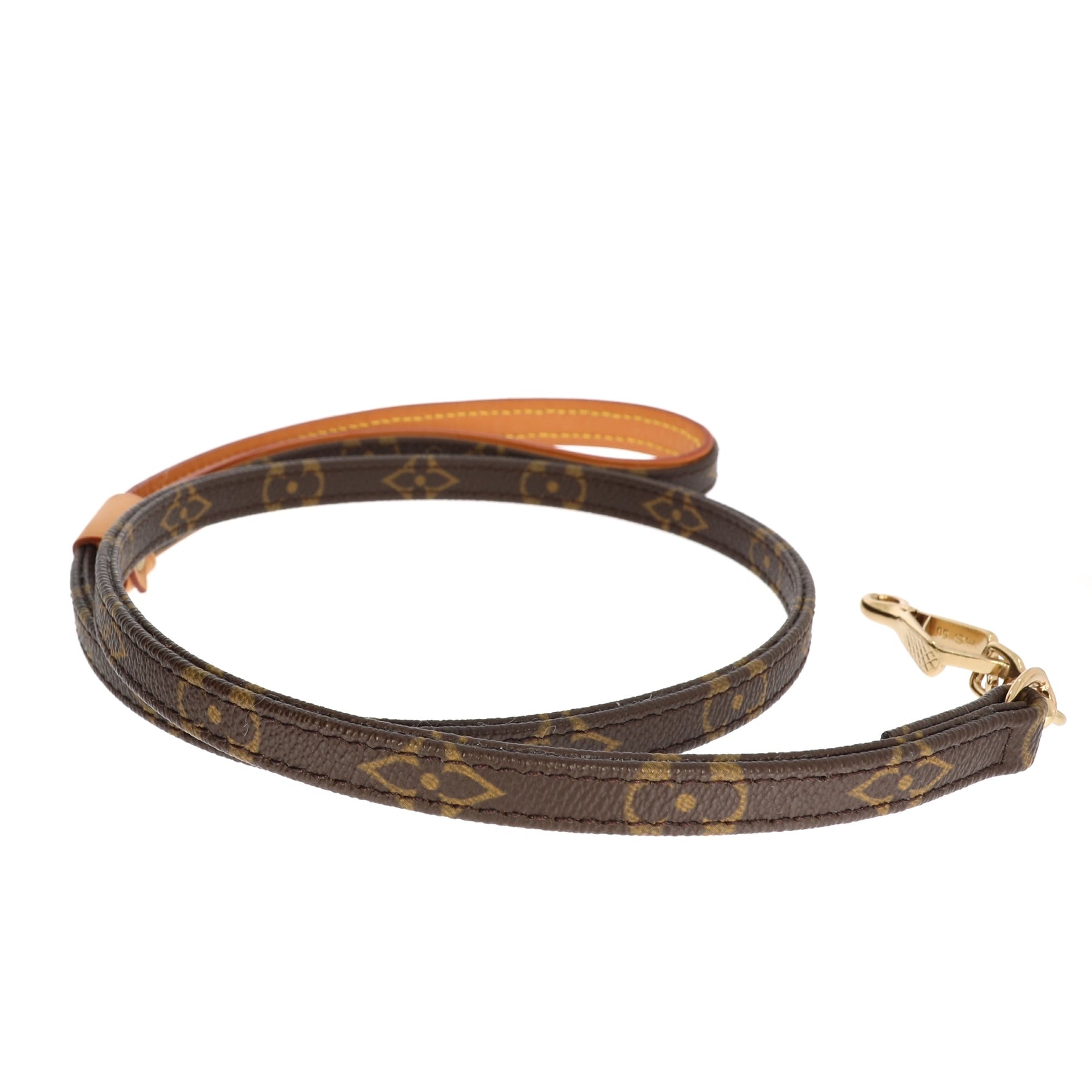 Louis Vuitton Monogram Pet leash and collar in Brown Canvas