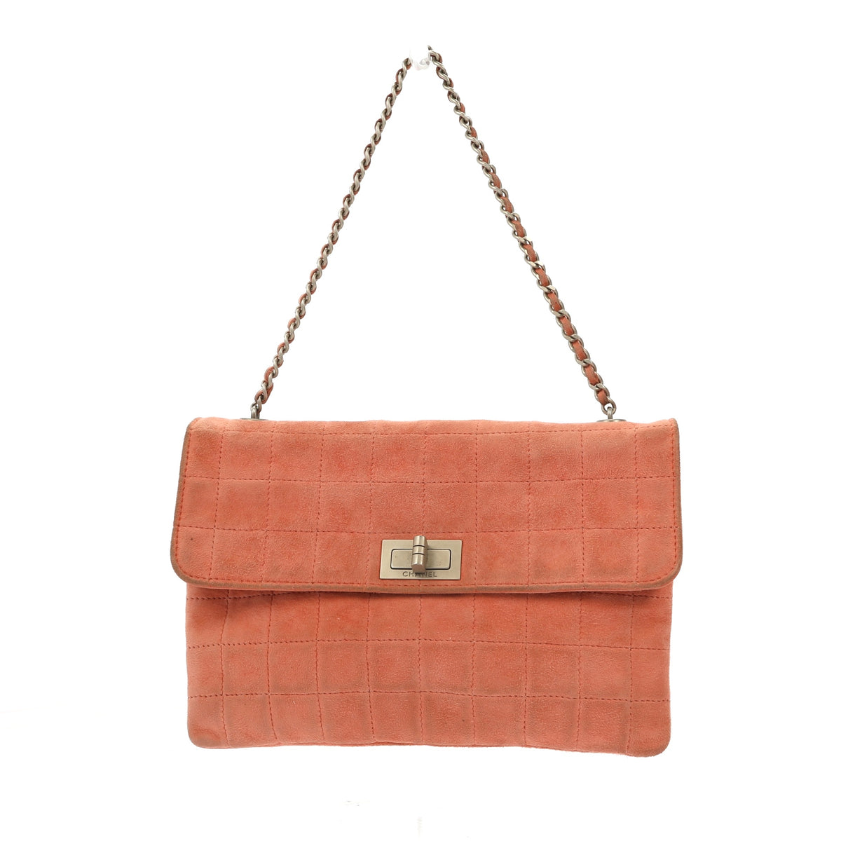 Chanel 2.55 Shoulder Bag in Pink Suede – Fancy Lux