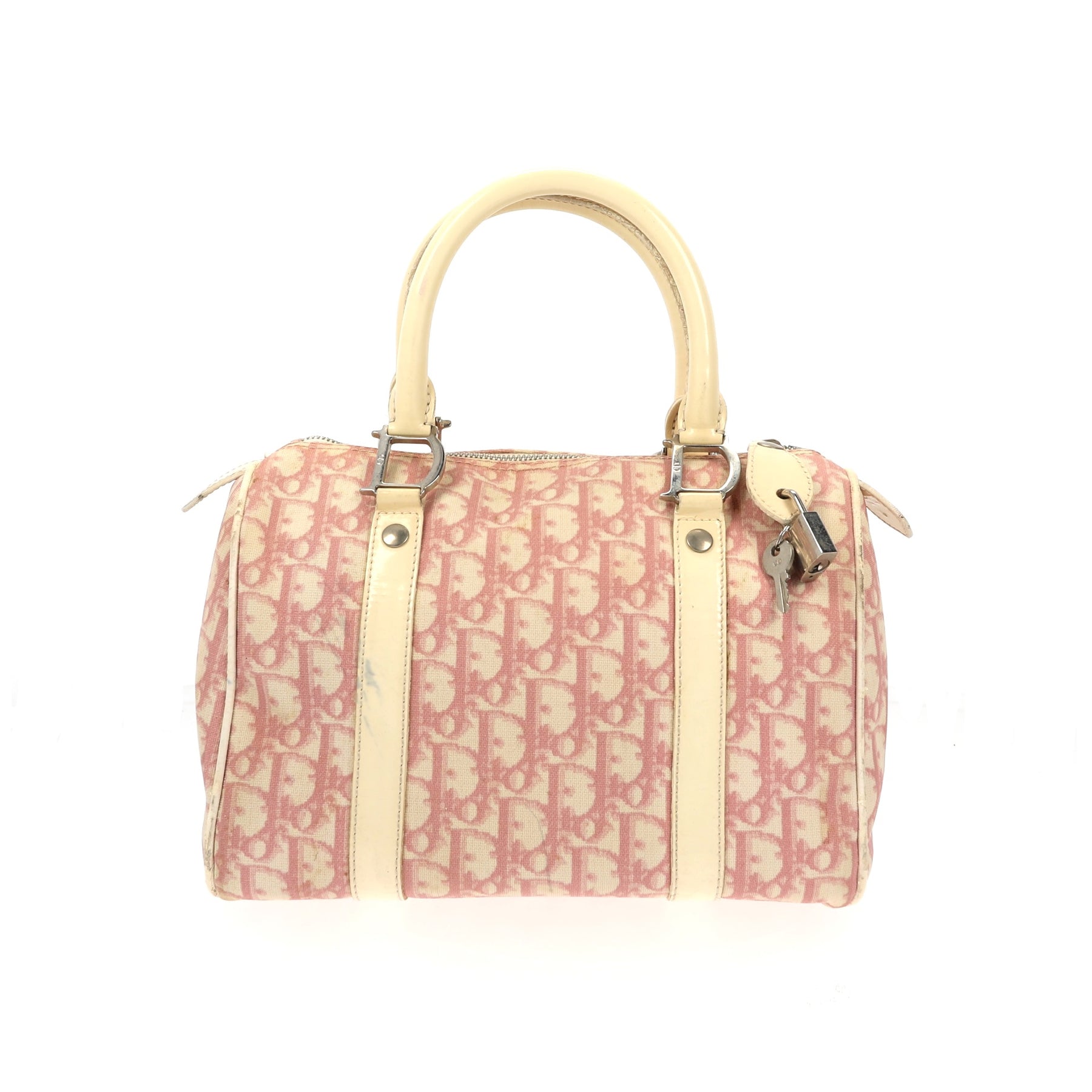 SOLD* Vintage Dior Monogram Pink Boston Bag