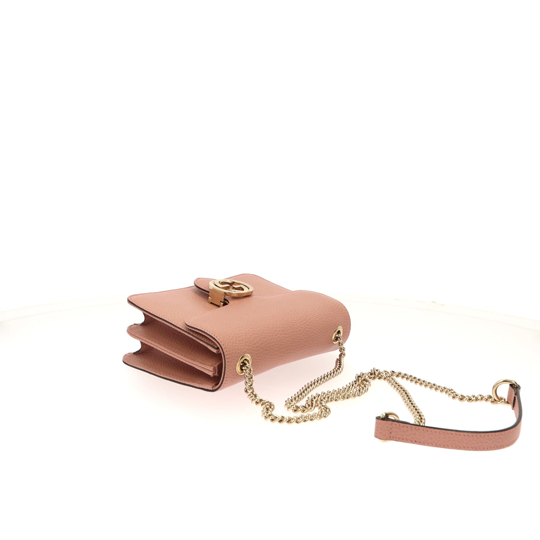 Gucci Interlocking Chain Pink Leather Cross Body Bag designed and made for  women who want to be noticed in society. #Gucci #GucciBa…