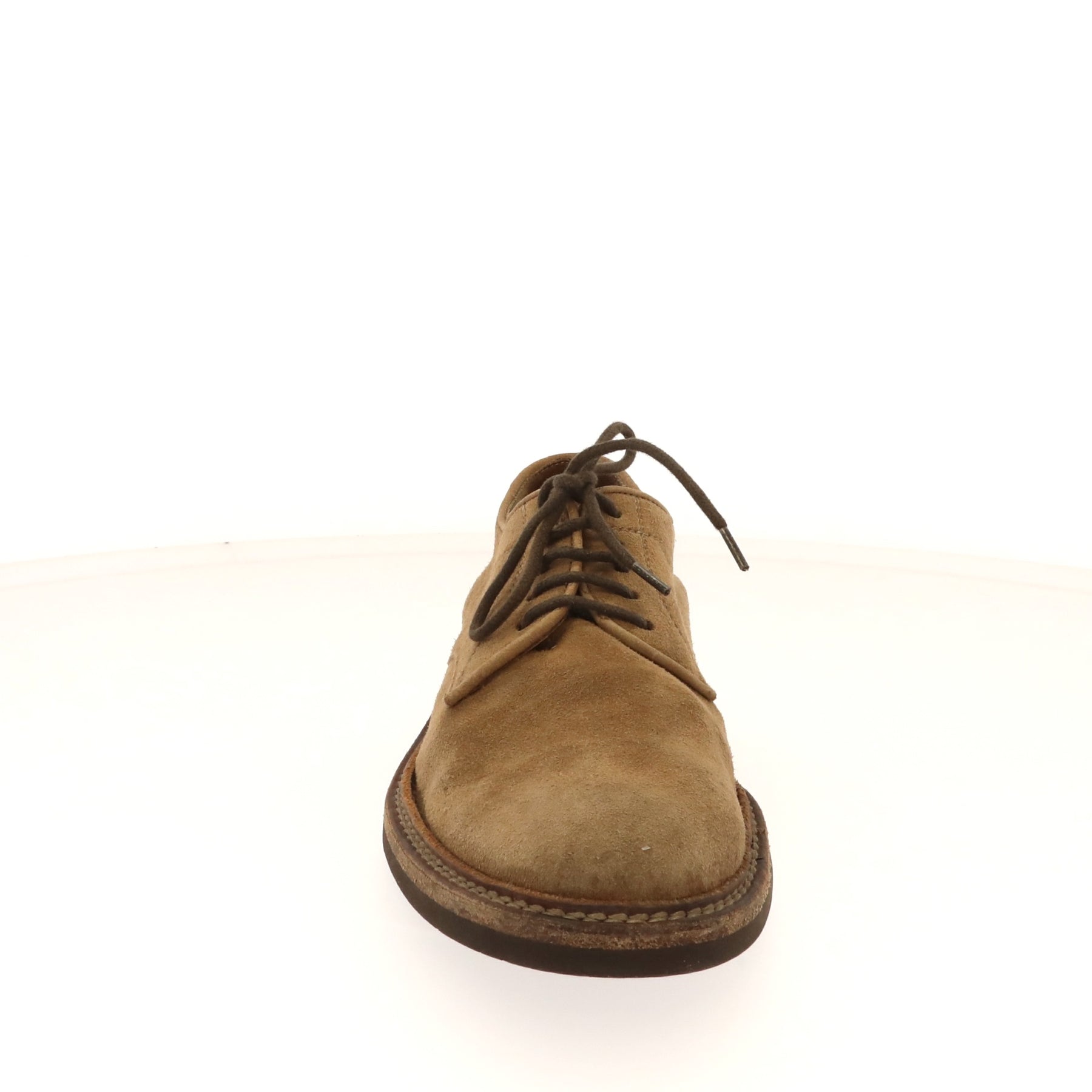 Suede Derby Shoes in Beige - Brunello Cucinelli