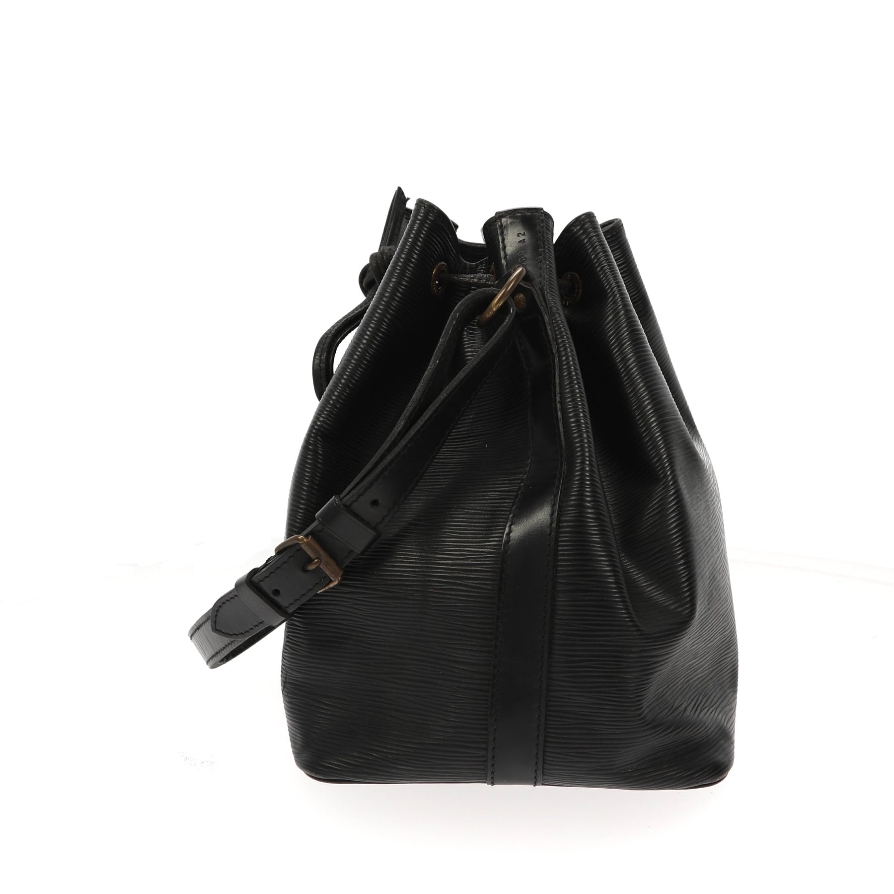 Louis Vuitton Noé Shoulder Bag in Black Leather – Fancy Lux