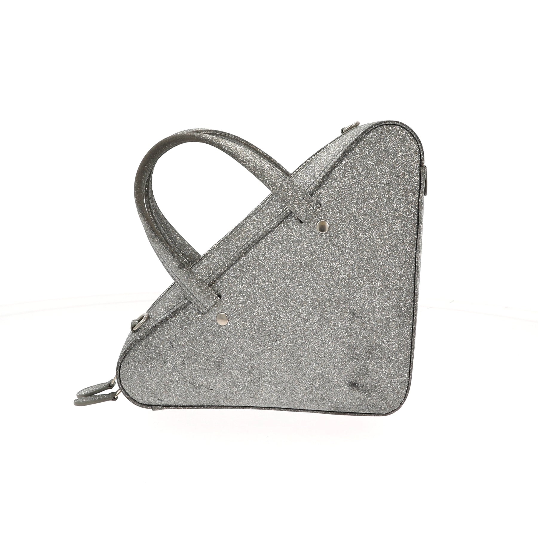 BALENCIAGA Hourglass XS glittered leather shoulder bag  NETAPORTER