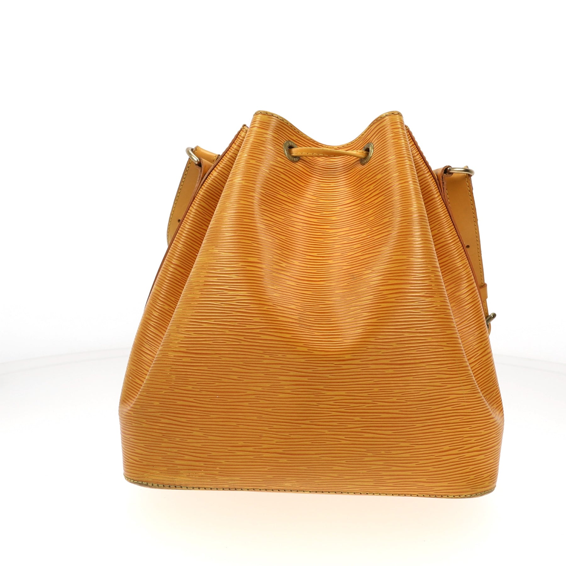 Louis Vuitton Noé Bag in Yellow Leather – Fancy Lux