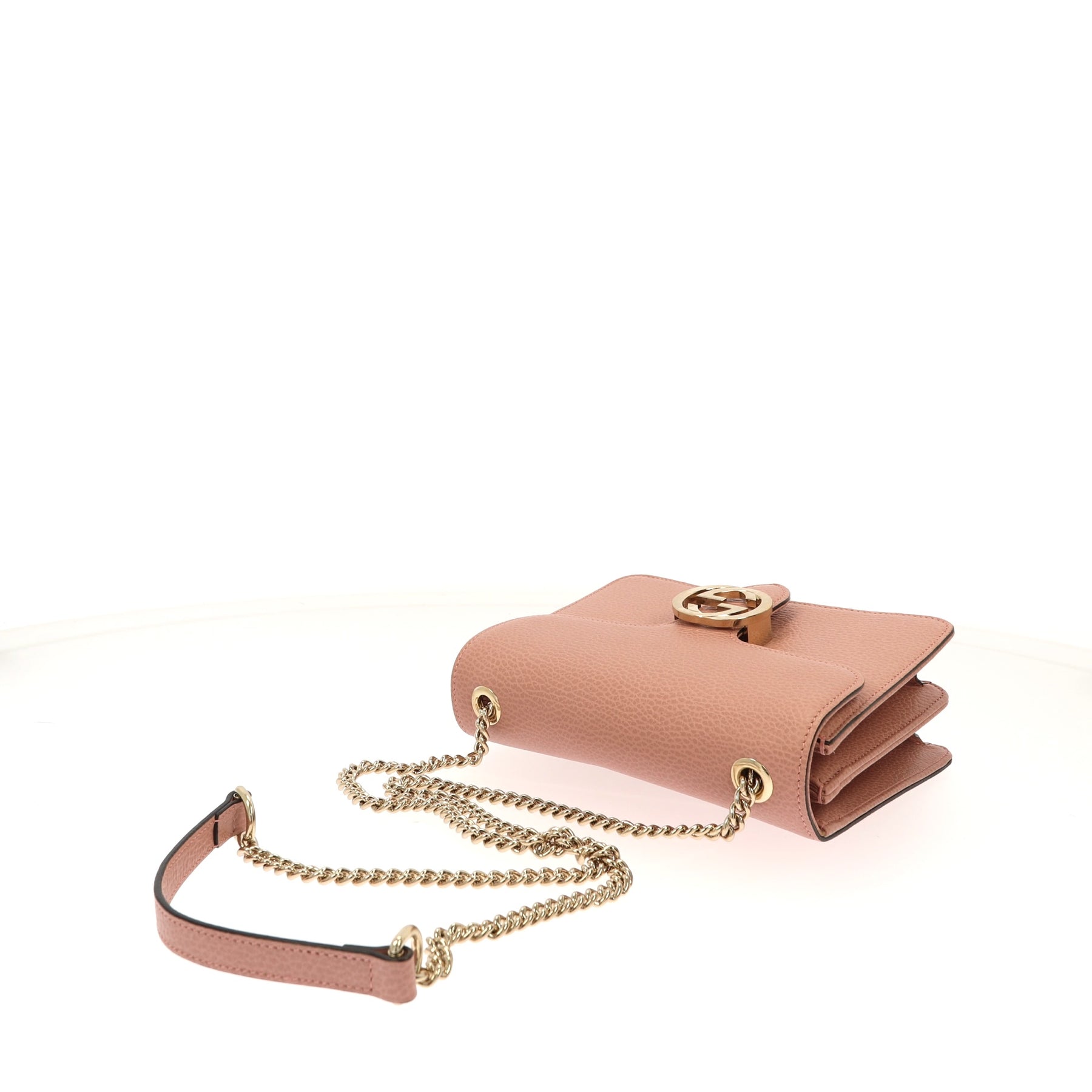 Gucci Interlocking Chain Pink Leather Cross Body Bag designed and made for  women who want to be noticed in society. #Gucci #GucciBa…