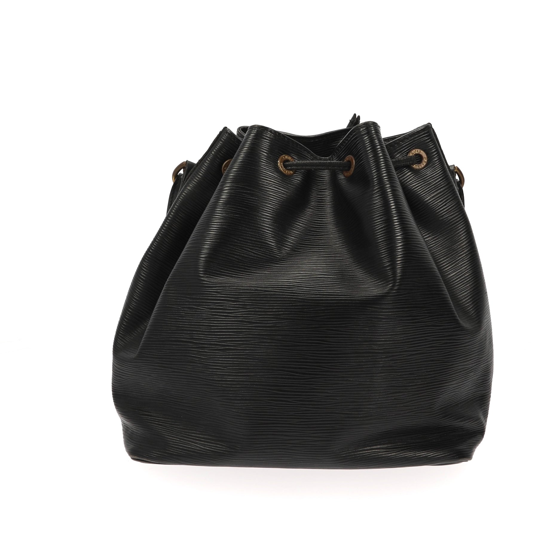 Louis Vuitton Noé Shoulder Bag in Black Leather – Fancy Lux
